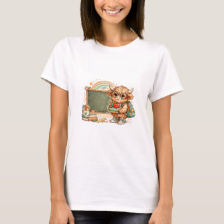 Camisa de Volta às Aulas da Vaca das Terras Altas
