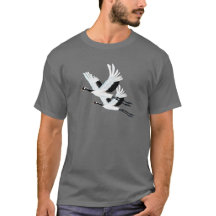 Camisa de voo de dois guindastes