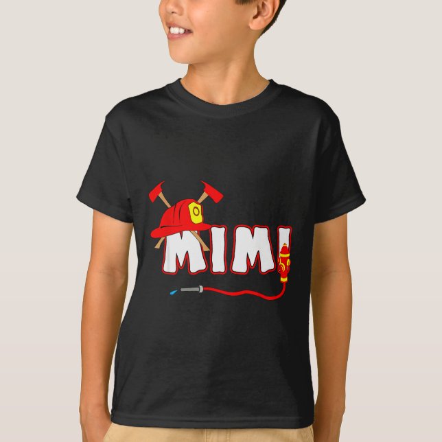 Camisa de Vovó Bombeiro Hidrante do Departamento d (Frente)