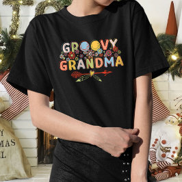 Camisa De Vovó De Groovy, Camiseta De Vovó Engraça
