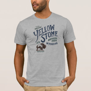 Camisa de Wyoming do bisonte do parque nacional de