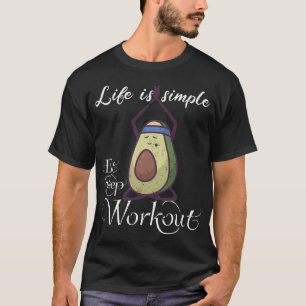 Camisa de yoga de exercício Avocado