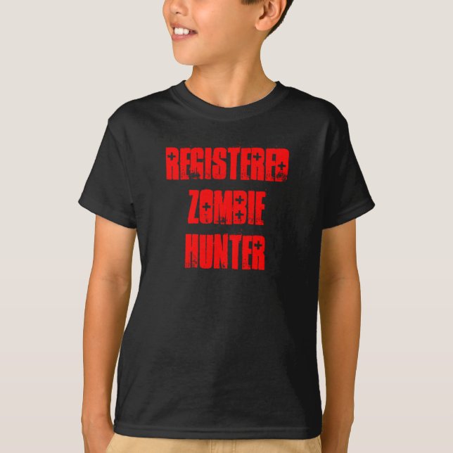 Camisa de "Zombie Hunter" Registrada (Frente)