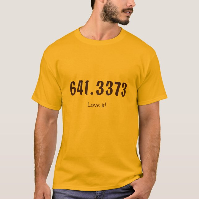 Camisa decimal do café de Dewey (Frente)