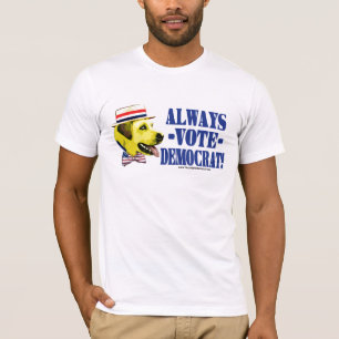 Camisa Democrata de Cão Amarelo