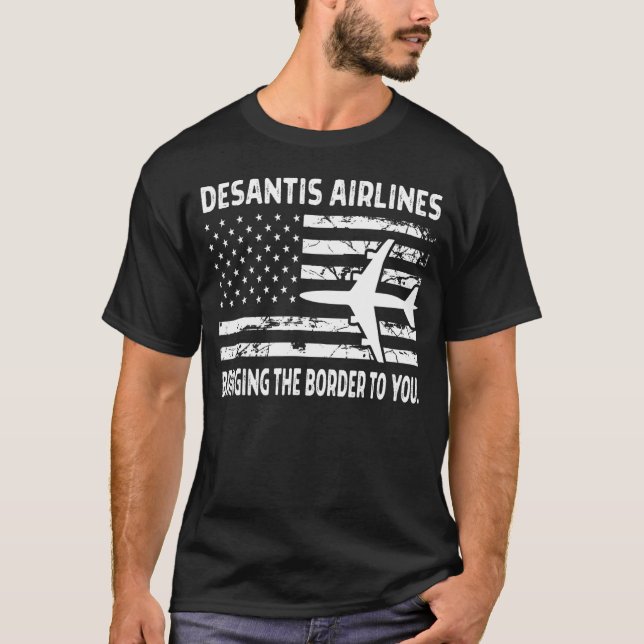 Camisa DeSantis Airlines, A Companhia Aérea De San (Frente)
