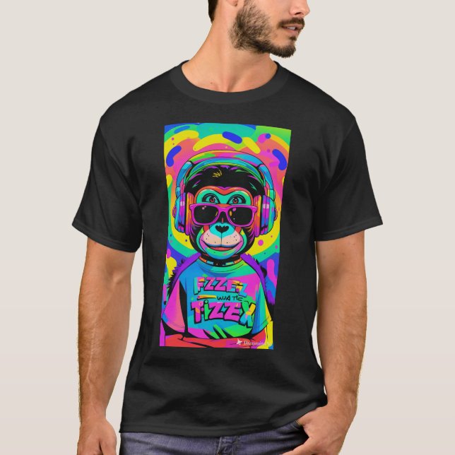 Camisa descolada macaco (Frente)