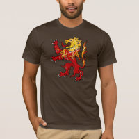 Camisa desenfreado do leão impetuoso (escura)