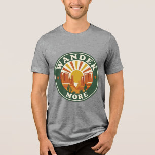 Camisa Deserto Canyon Vague Mais Pôr do Sol Retro