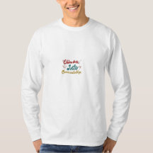 Camisa design com o texto "Chirp into Comradeship