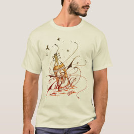 Camisa destilada da música folk