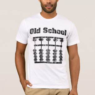 Camisa desvanecida do ábaco da velha escola