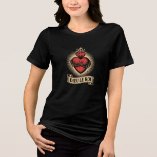 Camisa Deus, o Rei Monarquista Católico Coração Sa