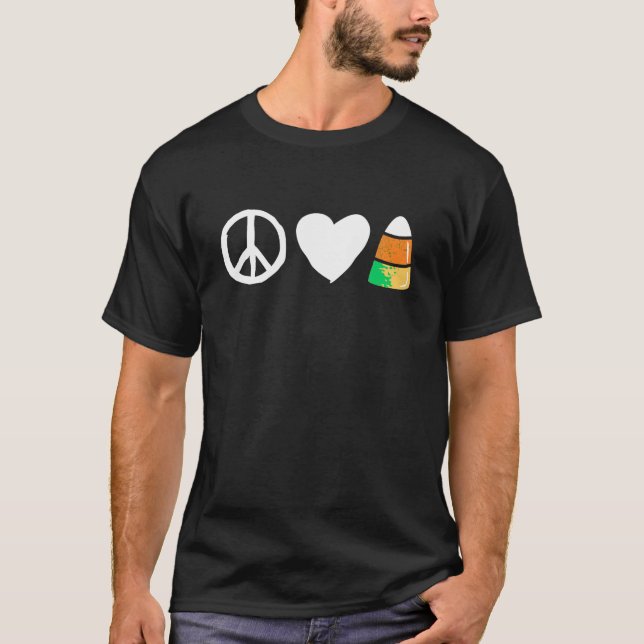 Camisa Dia de as Bruxas engraçado de Milho Doce do (Frente)
