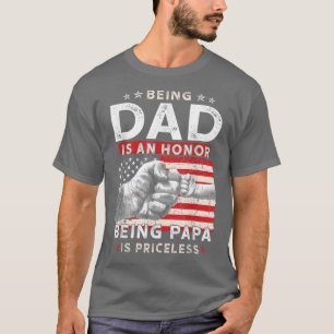 Camisa dia de os pais Para Pai Uma Honra Ser Papa 