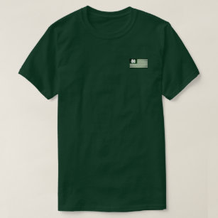 Camisa Dia de São Patrício verde-escura com logoti