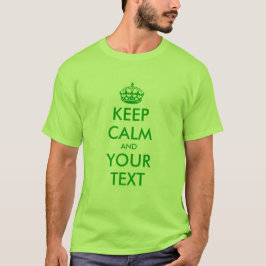 Camisa Dia de São Patrício verde | Mantenha a calm