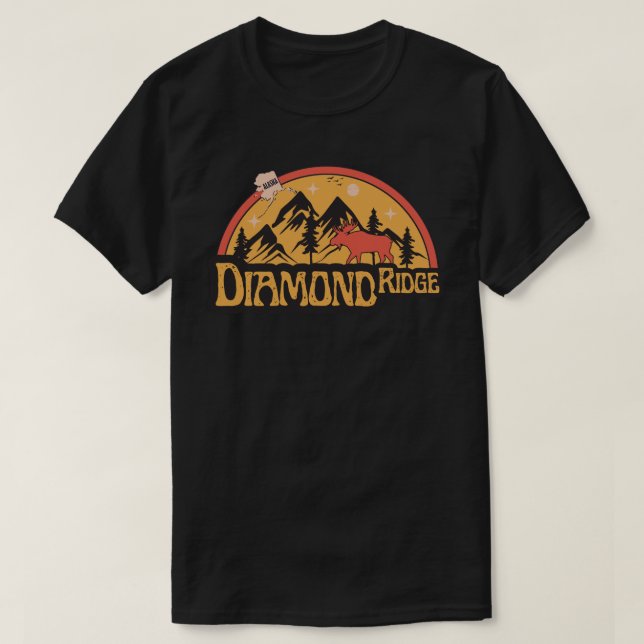 Camisa Diamond Ridge, Alasca (Frente do Design)