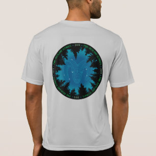 Camisa DIANTEIRA & TRASEIRA do céu de PRU-RAM do