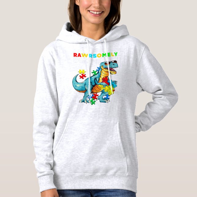 Camisa Diferente Dinossaur Dino Autism Aw (Frente)