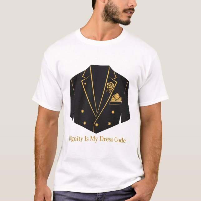 Camisa Dignidade É Meu Código de Vestimenta Funera (Frente)