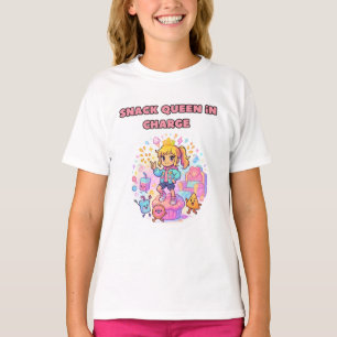camisa divertida da rainha do lanche