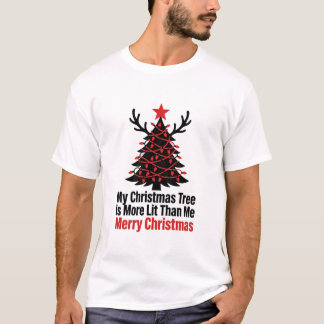 Camisa Divertida de Árvore de Natal - Presente Ilu