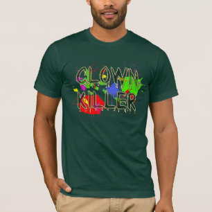 Camisa Divertida de Assassino Palhaço Humor