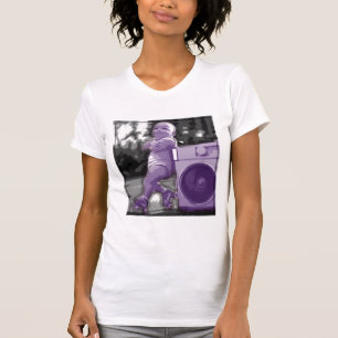 Camisa Divertida de Bebê de Patins
