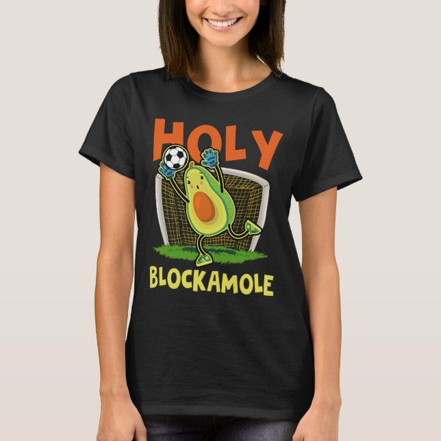 Camisa Divertida de Bloqueio de Futebol Holy Block (Frente)