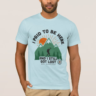 Camisa Divertida de Caminhada - Paguei para Estar
