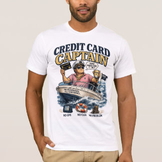 Camisa Divertida de Capitão de Cartão de Crédito |