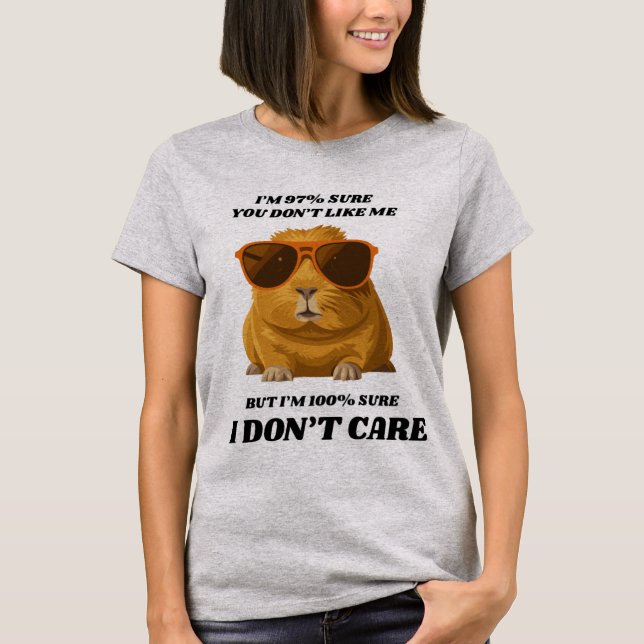 Camisa Divertida de Gato para Mulher - Atitude "Nã (Frente)