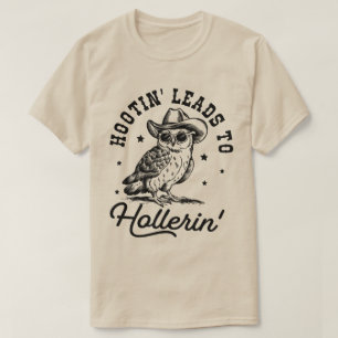 Camisa Divertida de Hootin 'Leva a Coruja Amante H