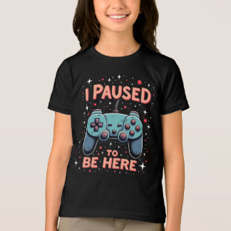 Camisa Divertida de Jogador – Pausei Meu Jogo para