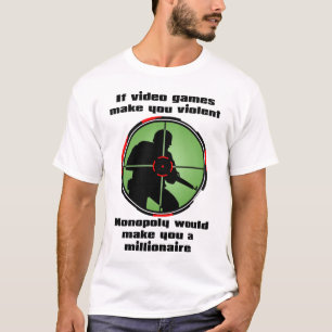 Camisa Divertida de Jogos de Vídeo Violentos