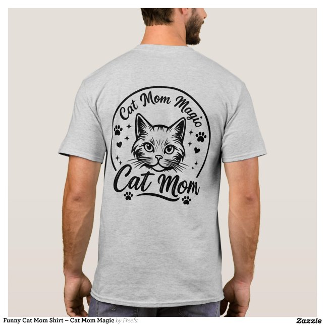 Camisa Divertida de Mãe de Gato – Magia da Mãe de  (Criador carregado)