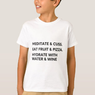 Camisa Divertida de Meditação e Lance para Yoga e