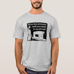 Camisa Divertida de Micro-ondas Peludo Humor