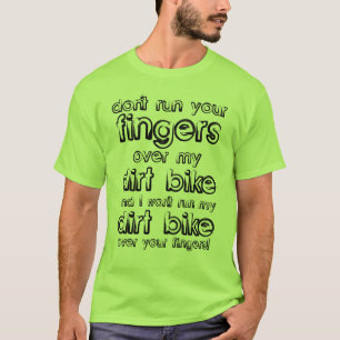 Camisa Divertida de Motocross Dedo de Moto Off-Roa