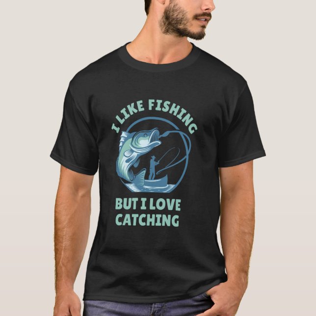 Camisa Divertida de Pesca - Eu Gosto de Pescar, Ma (Frente)