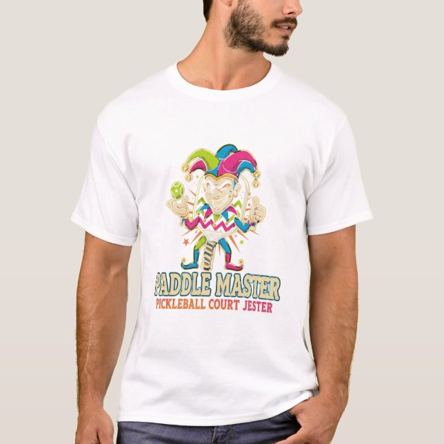 Camisa Divertida de Pickleball Camisa Retro do Pad (Frente)
