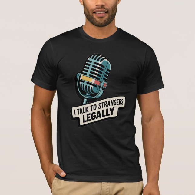 Camisa Divertida de Rádio Amador - Falo com Descon (Frente)