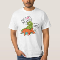 Camisa Divertida de T-Rex Dinossauro Triceratops E