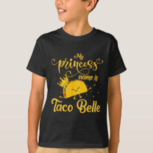 Camisa Divertida de Taco Princesa Nome É Taco Bell