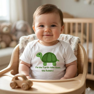 Camisa Divertida de Tartaruga para Crianças Derrot