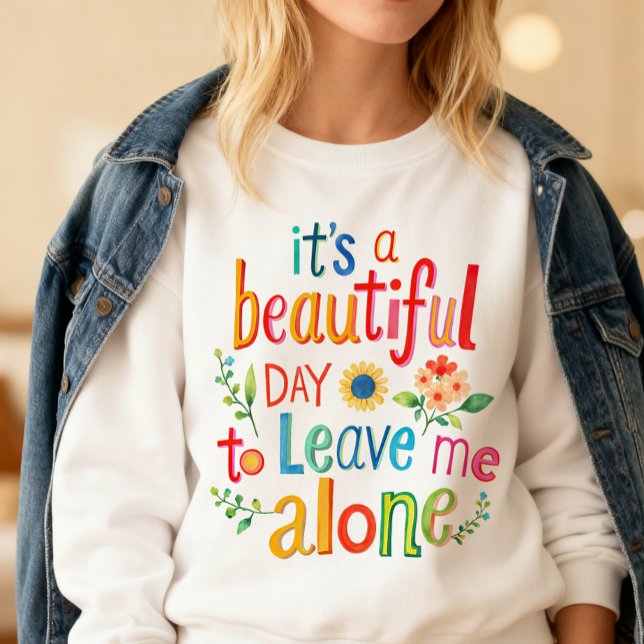 Camisa Divertida Dia Perfeito Deixe-me em Paz Colo (Criador carregado)