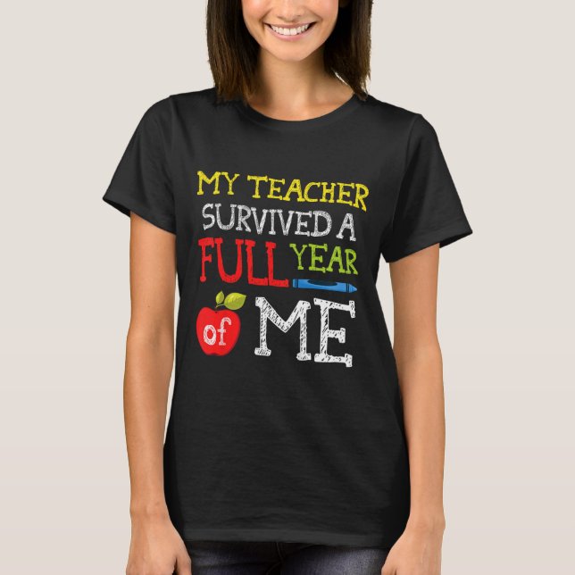 Camisa Divertida do Último Dia de Aula para Menino (Frente)