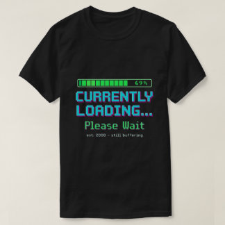 Camisa Divertida Tela de Carregamento Retro Y2K |