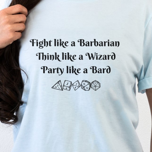 Camisa DnD - Barba do Assistente de Barbários (Criador carregado)